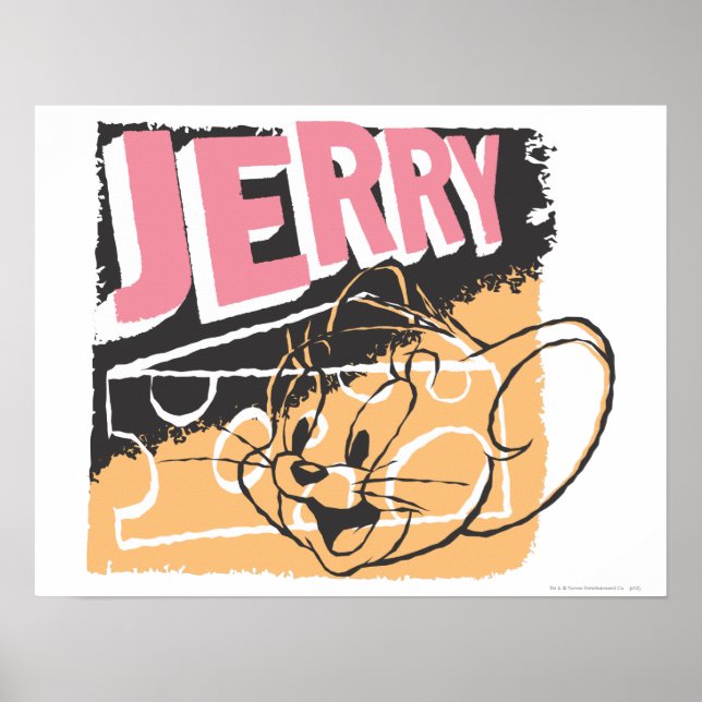 Jerry Ansikte on Cheese Poster (Framsidan)