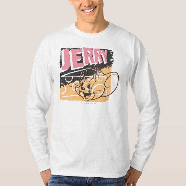 Jerry Ansikte on Cheese T-shirt (Framsida)