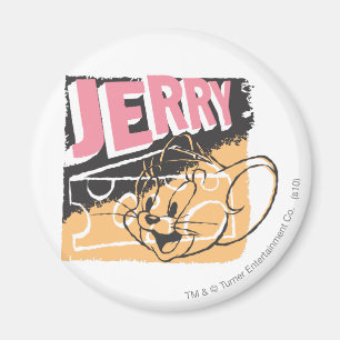 Jerry Ansikte på ost Magnet