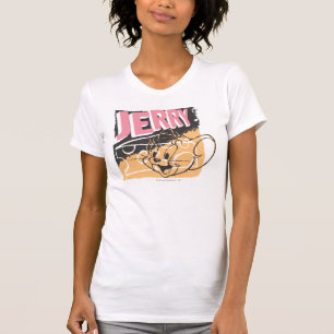 Jerry ansikte på ost tee shirt