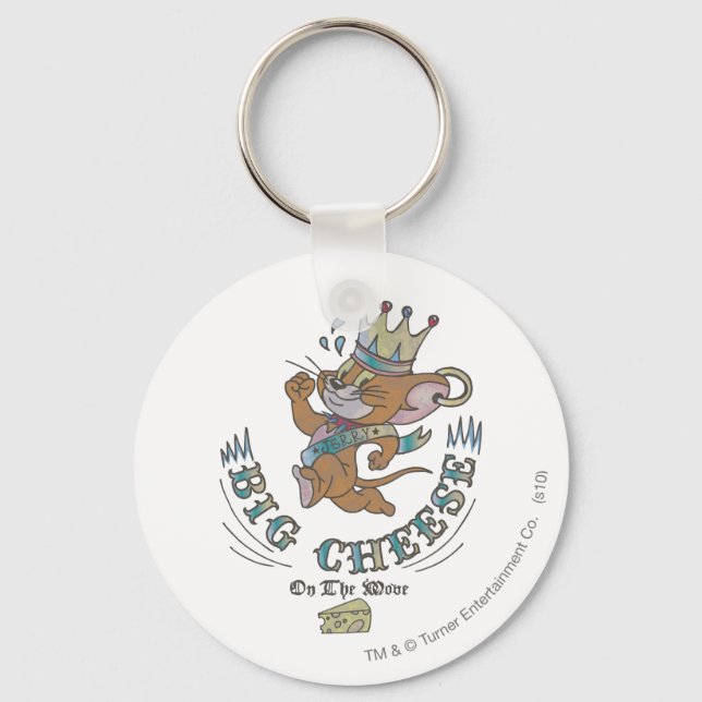Jerry Big Cheese på Måne 2 Nyckelring (Framsida)