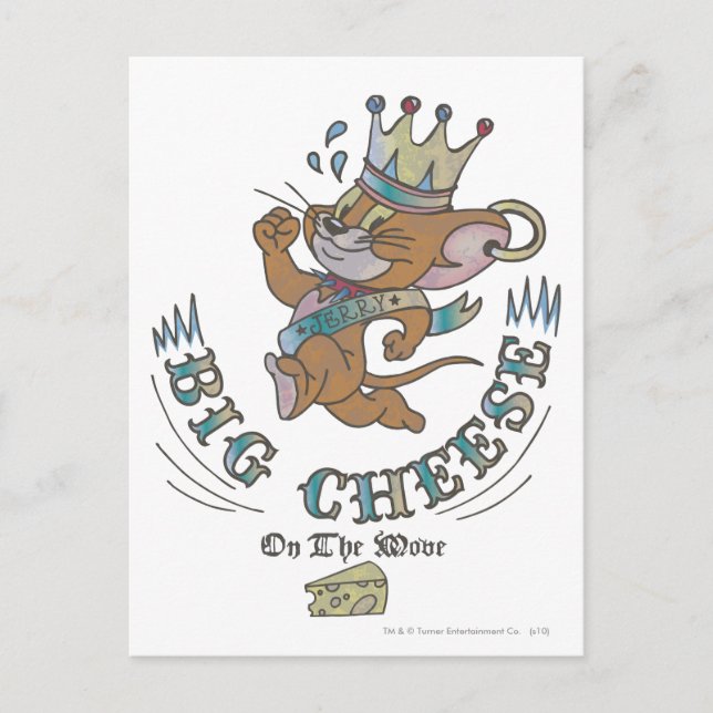 Jerry Big Cheese på Måne 2 Vykort (Framsida)