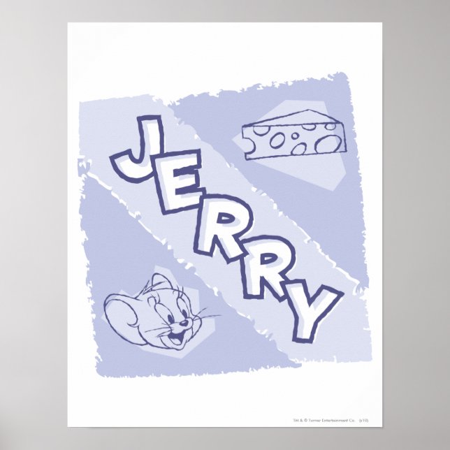 Jerry Blue Cheese Logotyp Poster (Framsidan)