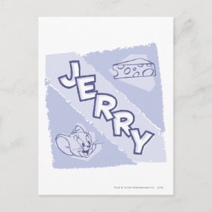 Jerry Blue Cheese Logotyp Vykort