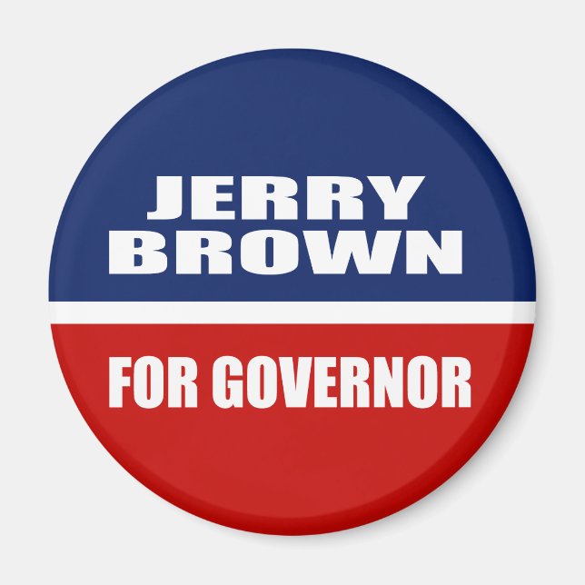 JERRY BROWN FOR GOVERNOR MAGNET (Framsidan)
