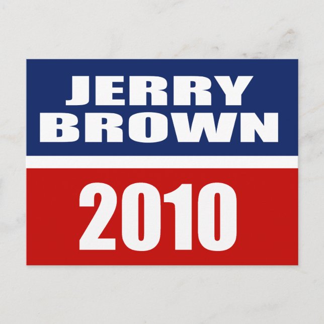JERRY BROWN FOR GOVERNOR VYKORT (Framsida)