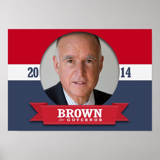 JERRY BROWN KAMPANJ POSTER (Framsidan)
