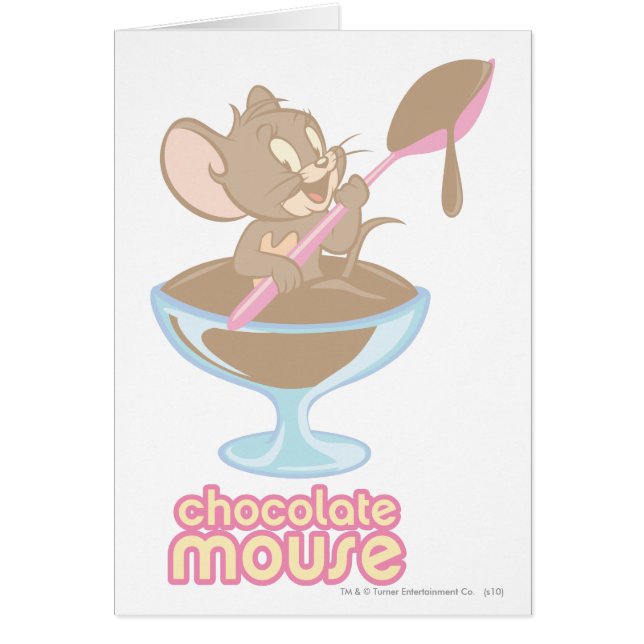 Jerry Chocolate Mouse Hälsningskort (Framsidan)