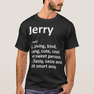 JERRY Definition Personlig Namn Funny Gift T Shirt