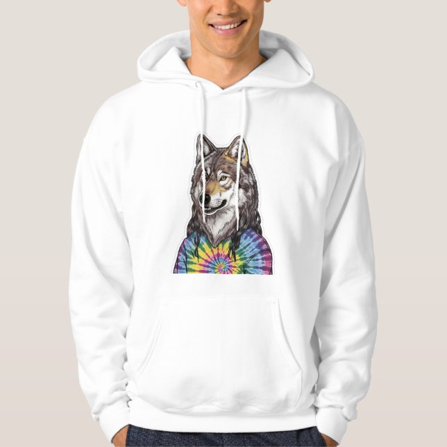 Jerry Garcia varg Hoodie (Framsida)