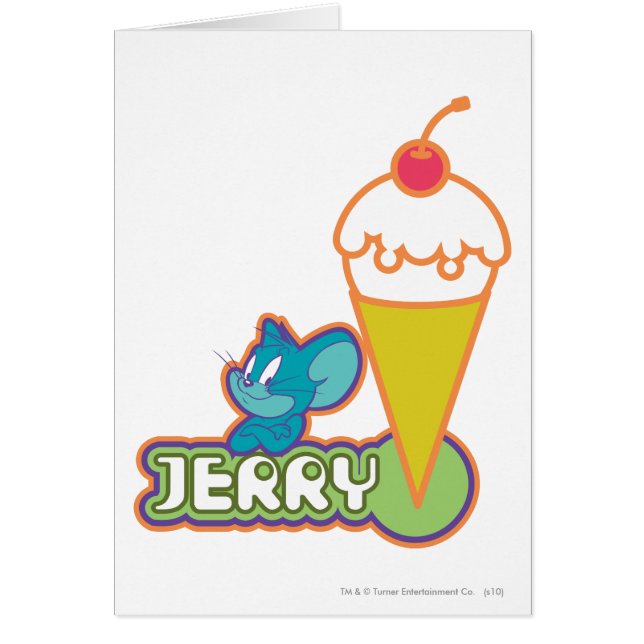 Jerry Ice Cream Hälsningskort (Framsidan)