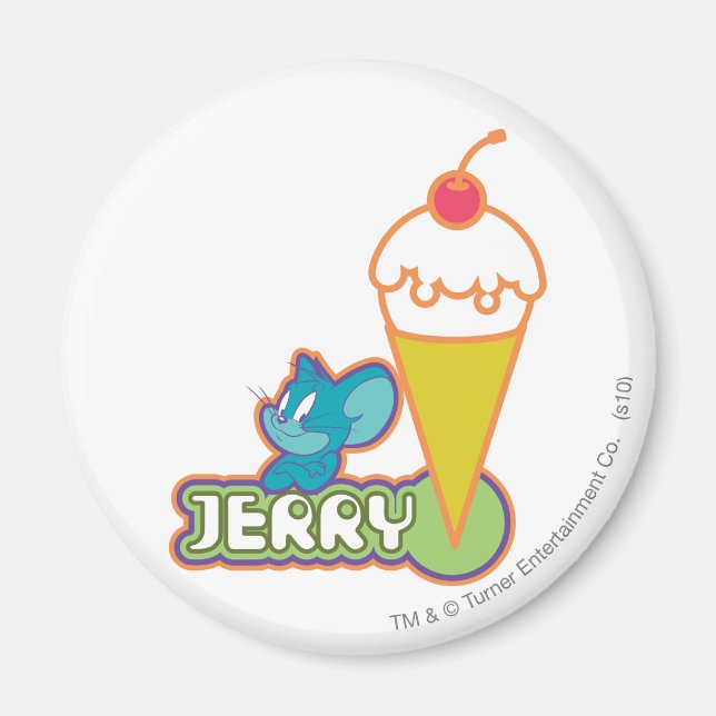 Jerry Ice Cream Magnet (Framsidan)
