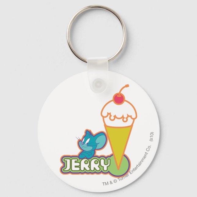 Jerry Ice Cream Nyckelring (Framsida)