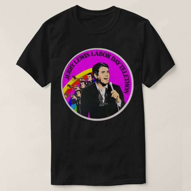 Jerry Lewis Labor Day Telethon T Shirt (Design framsida)
