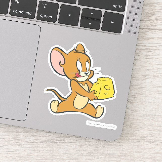 Jerry Likes Hans Cheese Klistermärken (Detalj)