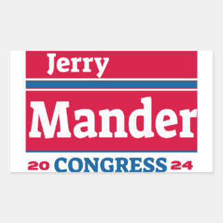 Jerry Mander Kampanj Sticker Rektangulärt Klistermärke