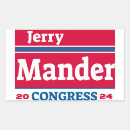 Jerry Mander Kampanj Sticker Rektangulärt Klistermärke