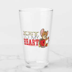 Jerry Mouse "Nyckel till mitt hjärta" Alla hjärtor Glaskopp