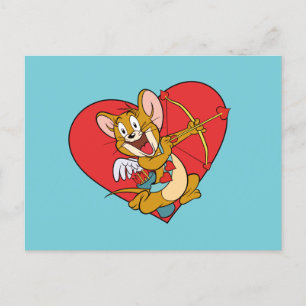 Jerry Mouse som Valentine Cupid Helg Vykort