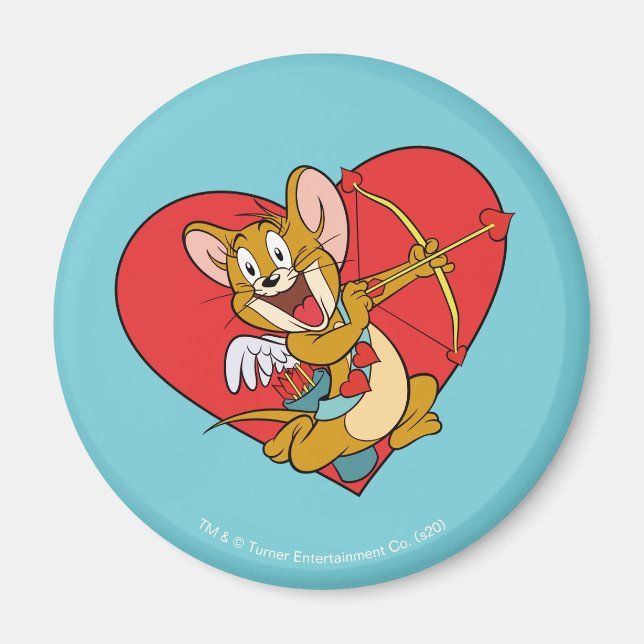 Jerry Mouse som Valentine Cupid Magnet (Framsidan)