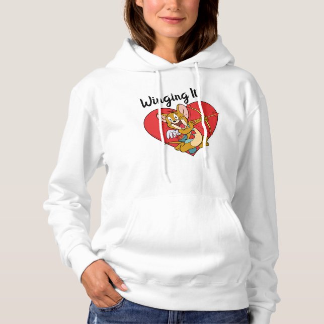 Jerry Mouse som Valentine Cupid T Shirt (Framsida)