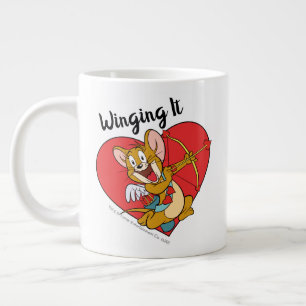 Jerry Mouse torkade som Valentine Cupid Jumbo Mugg
