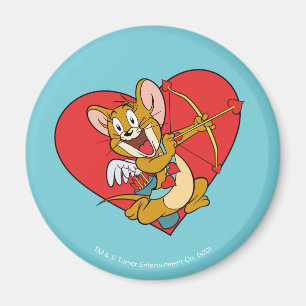 Jerry Mouse torkade som Valentine Cupid Magnet