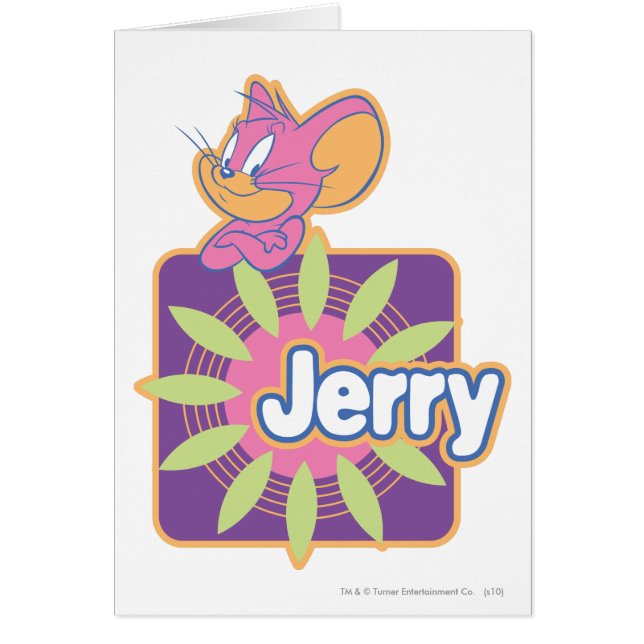 Jerry Neon Mouse Hälsningskort (Framsidan)