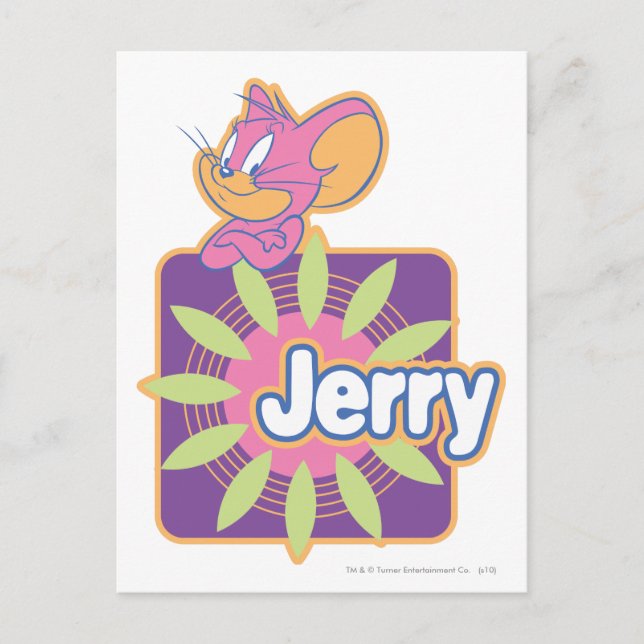 Jerry Neon Mouse Vykort (Framsida)