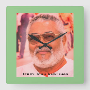 Jerry Rawlings, J.J. Rawlings, Ghanas president Fyrkantig Klocka