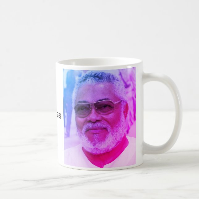 Jerry Rawlings, J.J. Rawlings, Ghanas president Kaffemugg (Höger)