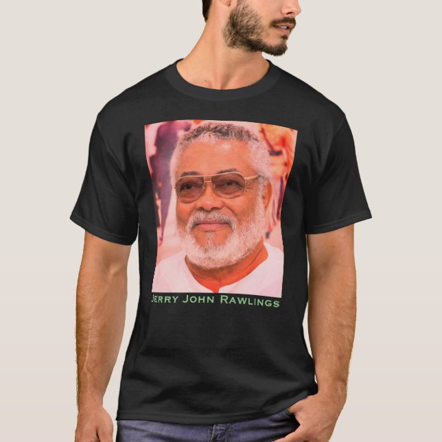 Jerry Rawlings, J.J. Rawlings, Ghanas president T Shirt (Framsida)