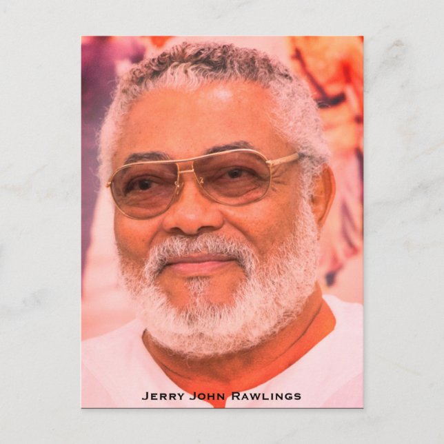 Jerry Rawlings, J.J. Rawlings, Ghanas president Vykort (Framsida)