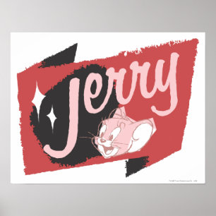 Jerry Red and Black Logotyp Poster