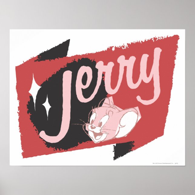Jerry Red and Black Logotyp Poster (Framsidan)