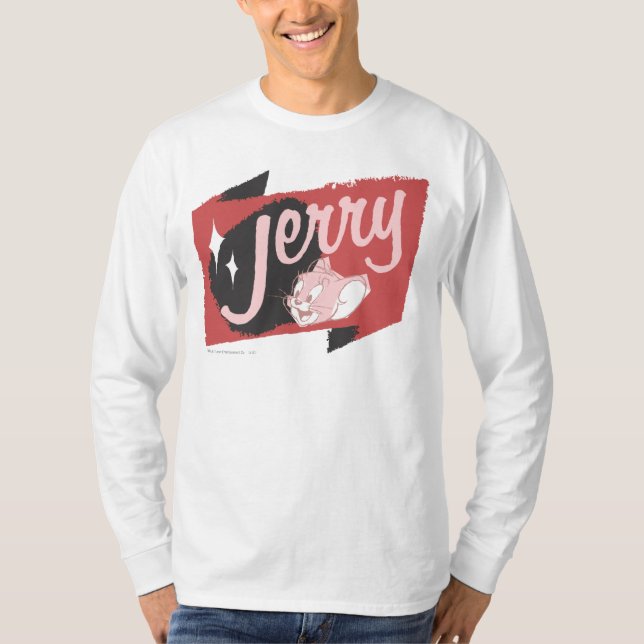 Jerry Red and Black Logotyp T Shirt (Framsida)