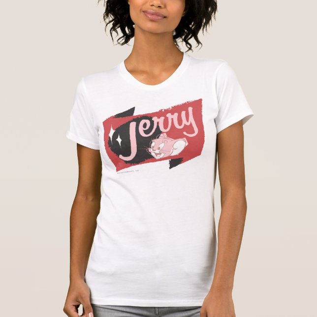 Jerry Red and Black Logotyp T Shirt (Framsida)