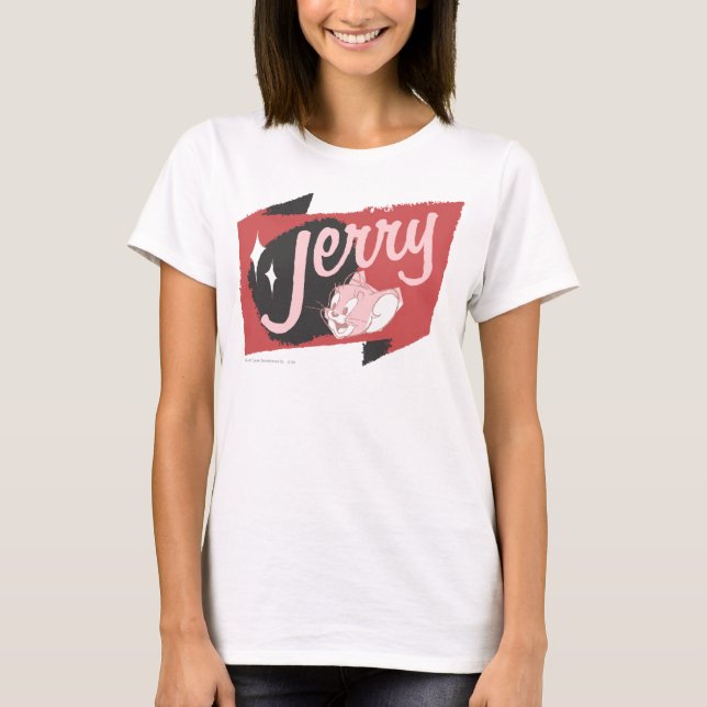 Jerry Red and Black Logotyp T-shirt (Framsida)