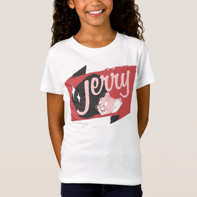 Jerry Red and Black Logotyp Tee Shirt (Framsida)