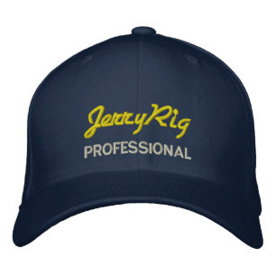 Jerry Rig Professionell Broderad Keps