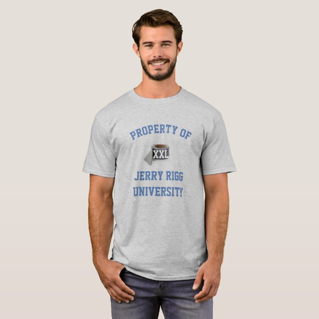 Jerry Rigg universiteten T Shirt (Hel framsida)