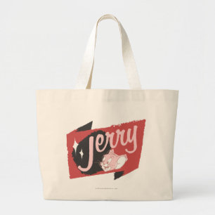 Jerry röd och svart logotyp jumbo tygkasse