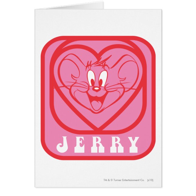 Jerry Rosa Hearts Hälsningskort (Framsidan)
