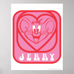 Jerry Rosa Hearts Poster