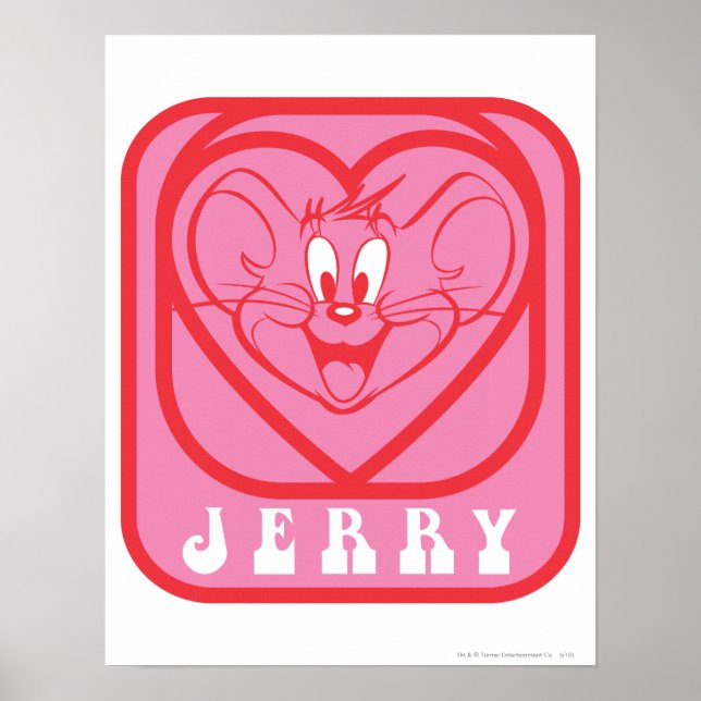 Jerry Rosa Hearts Poster (Framsidan)