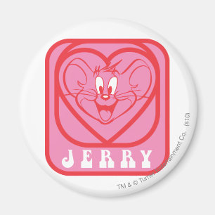 Jerry rosahjärtor magnet