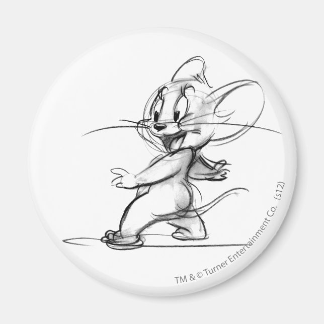 Jerry Side Sketch Magnet (Framsidan)