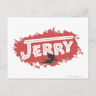 Jerry Silhouette Logotyp Vykort