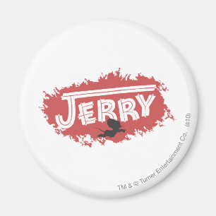 Jerry Silhouettelogotyp Magnet