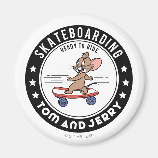 Jerry Skateboarding - Redo till Ride Magnet (Framsidan)